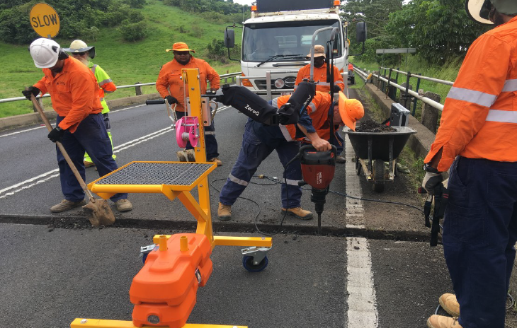 Workshop Trolley In Use