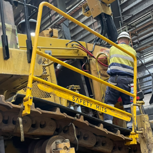 Safety Handrail In Use