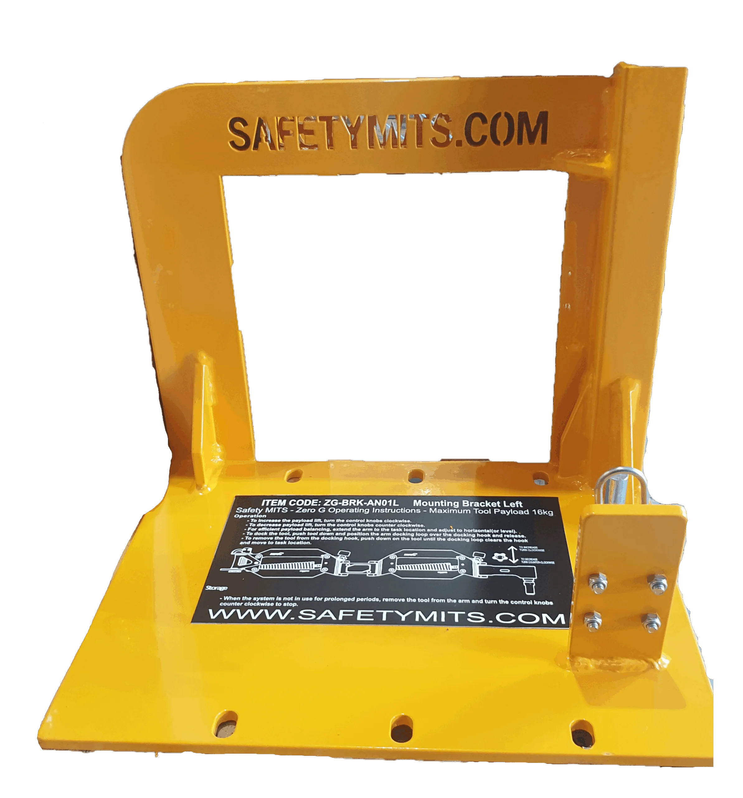 Zg Brk Eim08lhr Left Hand Eimco Bracket With Receptor